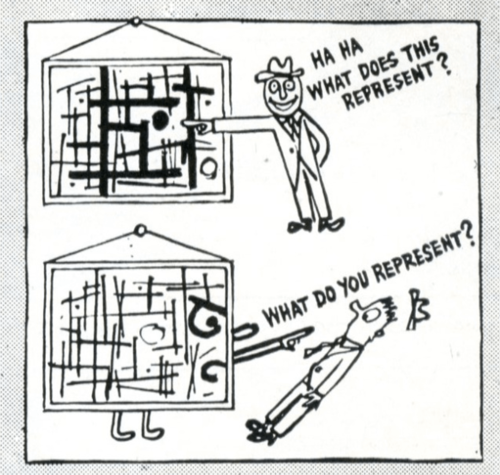 How to Look at Art cartoon by Ad Reinhardt